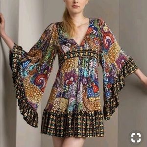 Betsey Johnson Rare Boho Bambi Dress Size 2